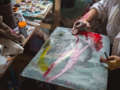 Tekening oud-cursist Chinees en Japans schilderen